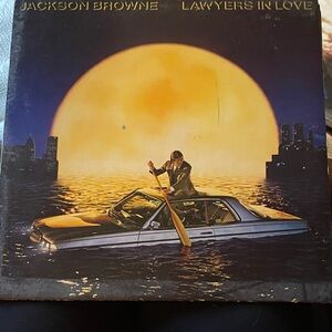 Jackson Browne 'Lawyers in Love'  vintage Vinyl Record 1983